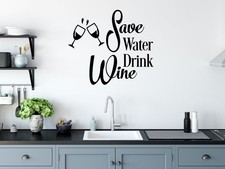 Wandaufkleber Wasser sparen