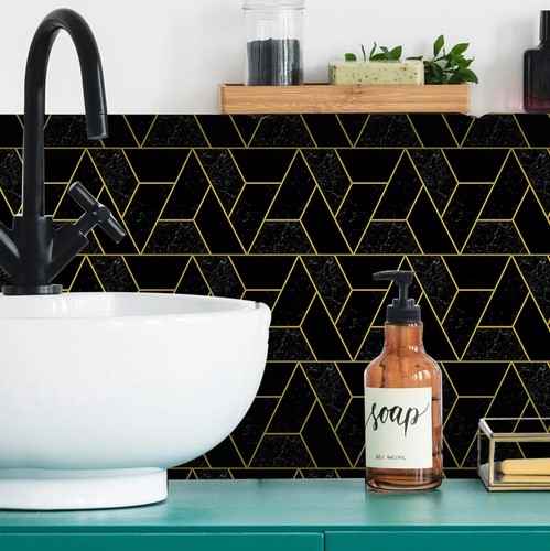 Stck schwarz gold mosaik - stck.,